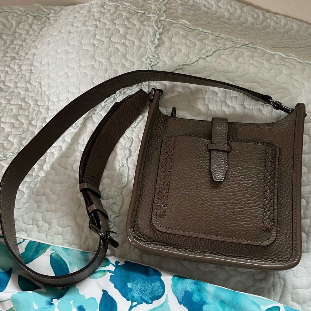 Rebecca Minkoff Leather Crossbody Bag in Grey